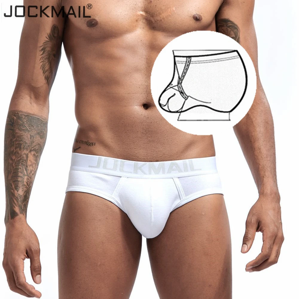 JOCKMAILexy ropa interior hombre, suspensorio bolsa para pene, tanga, calzoncillos para Gay, cuecas, ropa interior transparente| - AliExpress