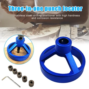 

Straight Angle Hole Drill Guide Bit Doweling Jig Woodworking Locator Tool QJS Shop