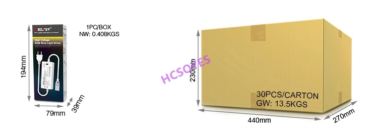 Milight POW-LH1 высокого напряжения RGB светодиодный контроллер AC200-240V Wi-Fi приложение Смарт RGB Светодиодные полосы контроллер 400 Вт Вождение 50 м светодиодные ленты