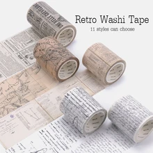 Tape-Set Masking Washi-Tape Decoration Bullet Journal Retro Vintage