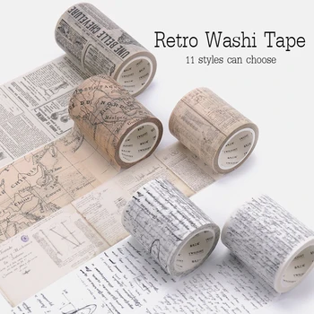 

Retro Washi Tape Set Decorative Wash Bullet Journal Washi Decorada Stickers Vintage Decoration Scrapbooking Masking Washi Tape