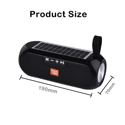 TG182 Bluetooth динамик Портативная колонка стерео Музыкальная Коробка солнечная