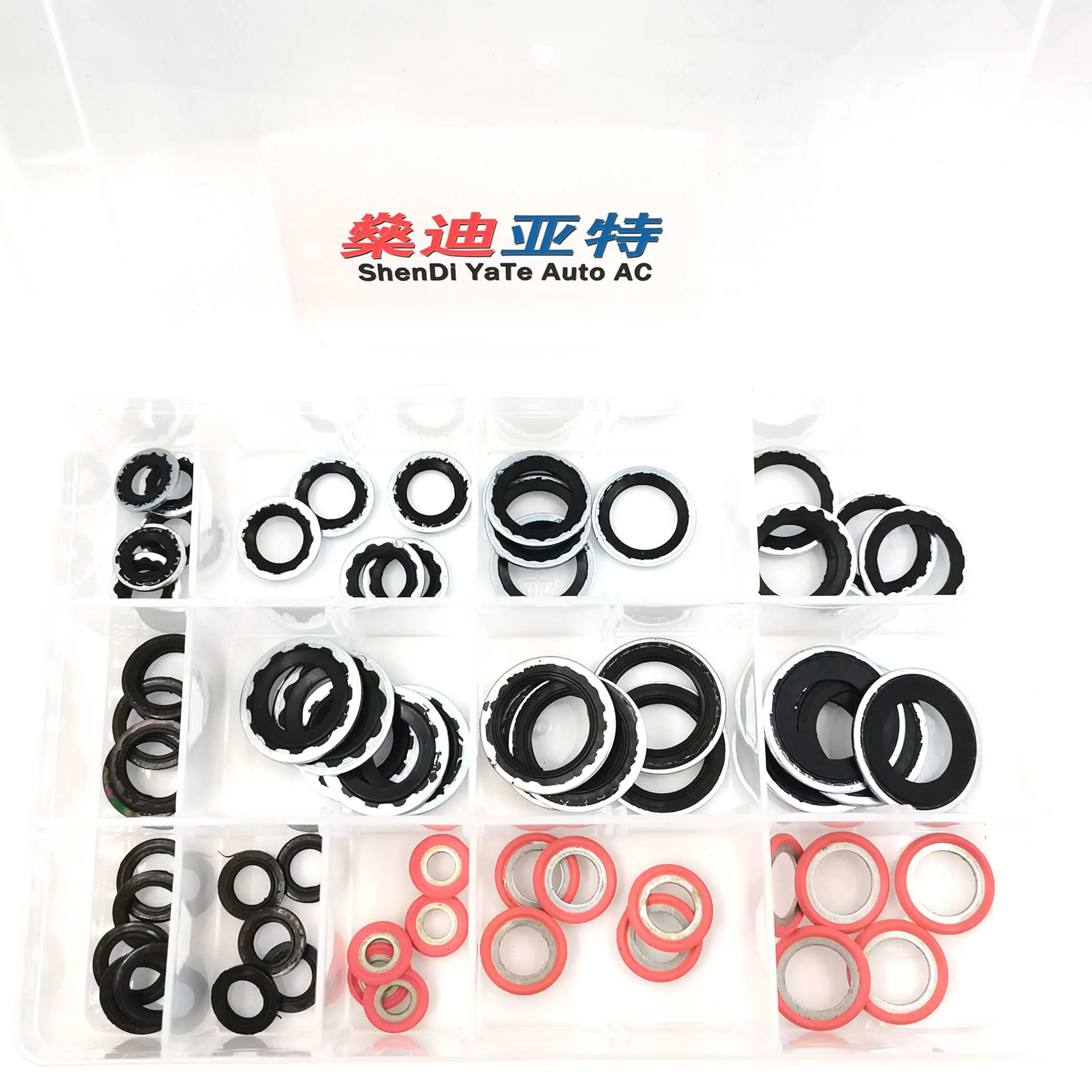 A/C Gasket O-Ring Seals 65pcs/set For Auto Air Conditioning System Compressor Hose Fittings Evaporator Condenser Pipe Joint