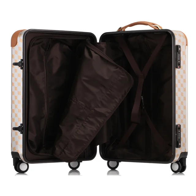 Aluminum Frame Travel Suitcase Trolley Rolling Koffer Boarding Luggage Valise Cabine TSA Lock bavul mala de viagem maletas carro 5