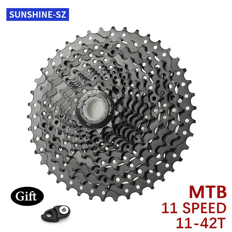 Кассета Sunshine 11 скоростей в кассета 11-42T запасные части для велосипеда Shimano DEORE