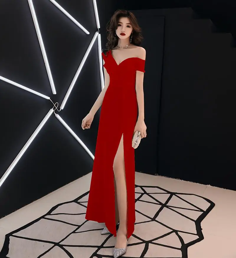 White Elegant Women Party Prom Dress Sexy Perspective Long Qipao New A-line Slim Short Sleeve Cheongsam Vestidos Defesta - Цвет: Style5