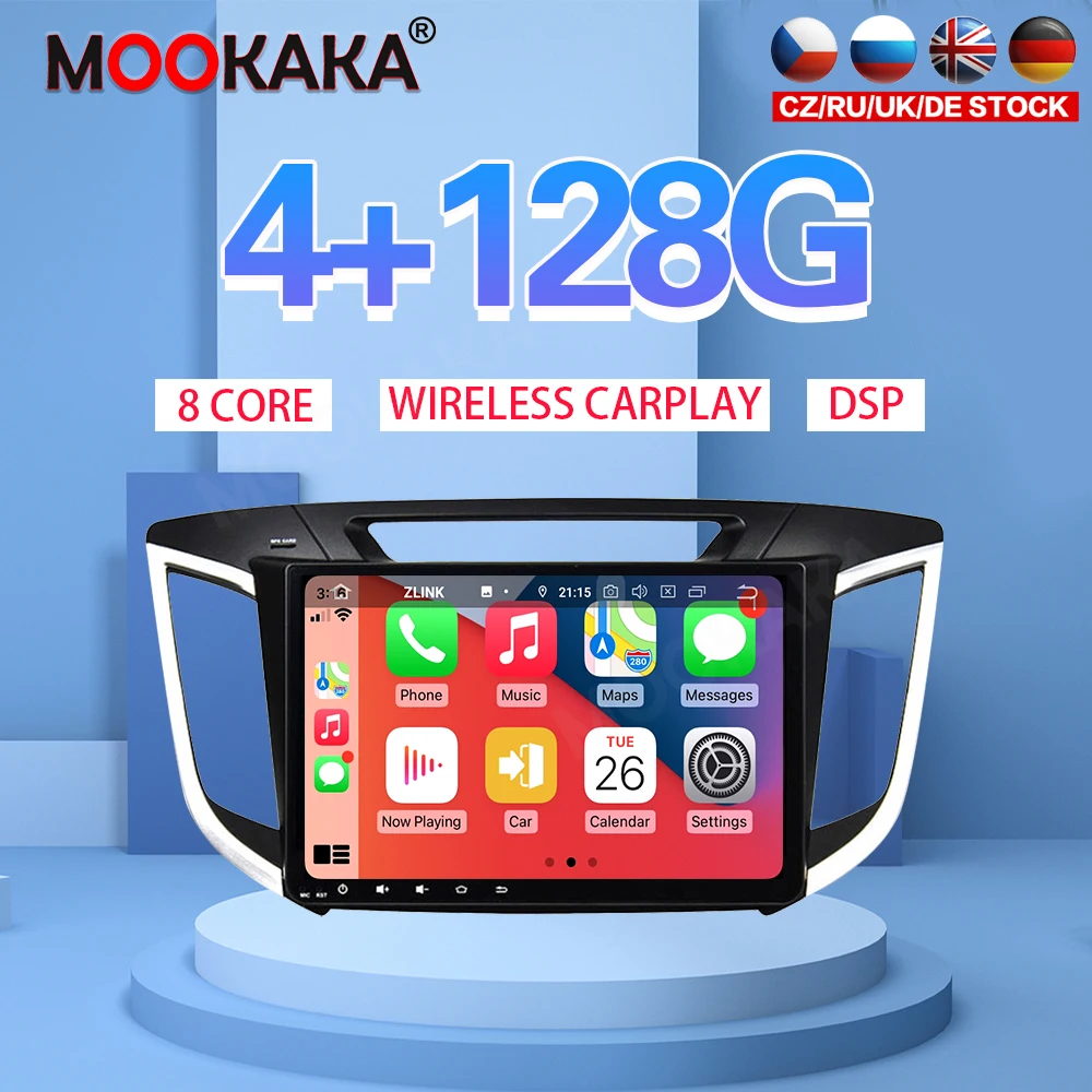 

9 "Android 10 PX6 4G 128 ГБ Автомобильный плеер для Hyundai CRETA IX25 2014 2015 2016 2017-2019 Автомобильный GPS навигатор CarPlay головное устройство DSP стерео