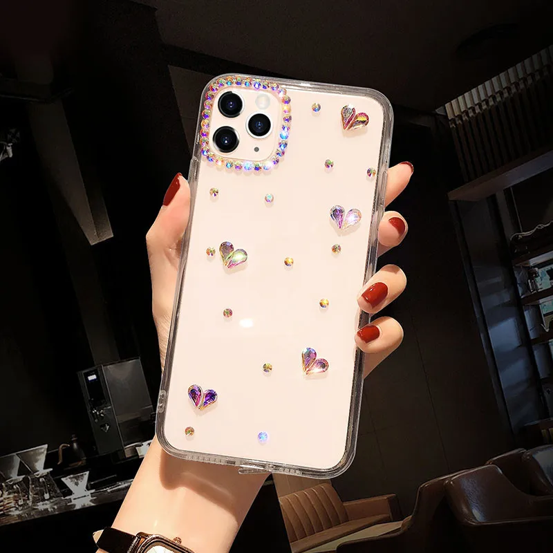 

For LG Velvet G9 G8X G8S G7 G6 G5 G4 G3 G2 X Power 3 X5 Cam Q70 Q7 Q6 Q Stylus Plus 2 3 Handmade Pearl Love Silicone Case