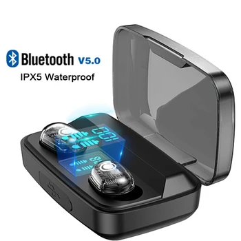 

2020 Bluetooth Headset With Microphone Touch Control Noise Cancelling True Wireless Earbuds Waterproof For Iphone Xiaomi