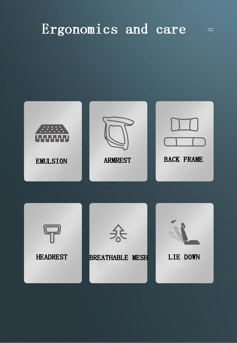 Description Picture 4 of itemHome Comfortable Breathable Mesh Computer Chairs Rotary Lifting Gaming Chair Office Furniture Sofa Armchair Manager Office Stool