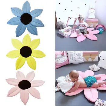 

Baby Bath Cushion Sink Bather Cute Cartoon Sunflower Soft Quick Drying Bathtub Mat for Infant Bathing Tub Seat Support
