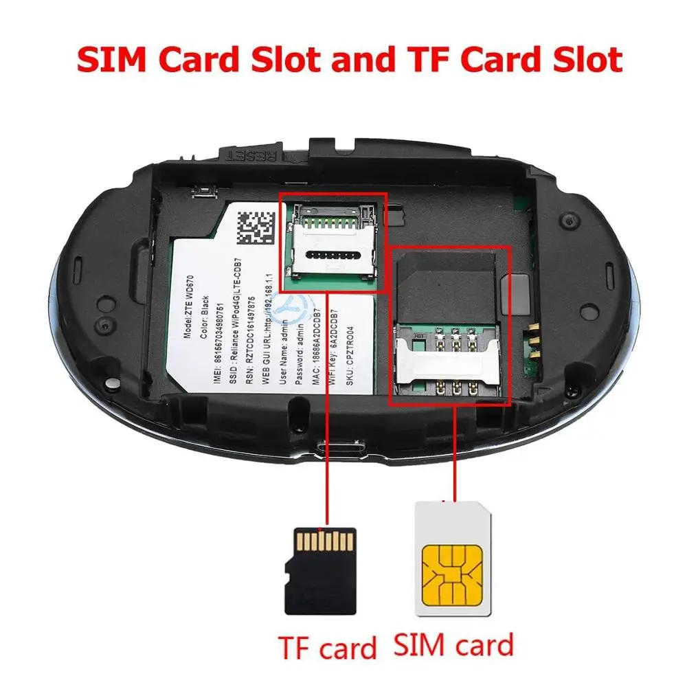 Roteador sem Fio Novo Desbloqueado Pod 4g Lte Bolso Wifi Móvel Hotspot Zte Wd670 wi - Imagem 4