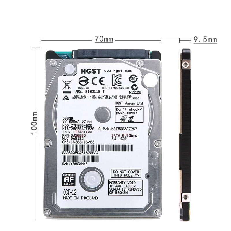 HDD 500gb 2.5''SATA USB3.0 Portable Hard Disk Internal Drive for Laptops Storage Desktop Devices Disco Duro 5200rpm |