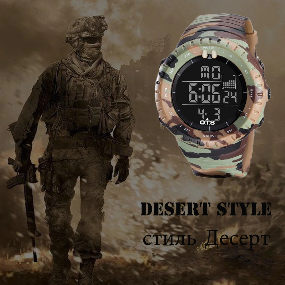 OTS Лидирующий бренд мужские часы спортивные цифровые часы для мужчин 50 м водонепроницаемые электронные часы для дайвинга для мужчин наручные часы Relogio Masculino