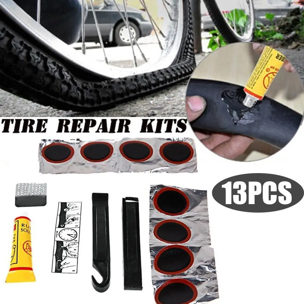 1 Set Bicycle Tire Patch Mountain Bike Repair Tools Kit Tool Tire Glue  Repair Bicycle Rubber Tube Outdoor Fix Patch Flat Ki F0X3 - AliExpress  Sports \u0026 Entertainment