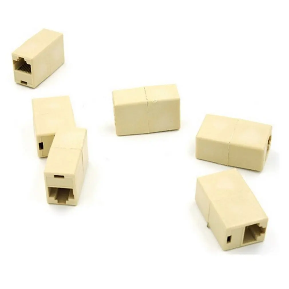 RJ45 сетевой Кабельный соединитель сетевой Ethernet двойной прямой головкой Lan кабель Столярный соединитель