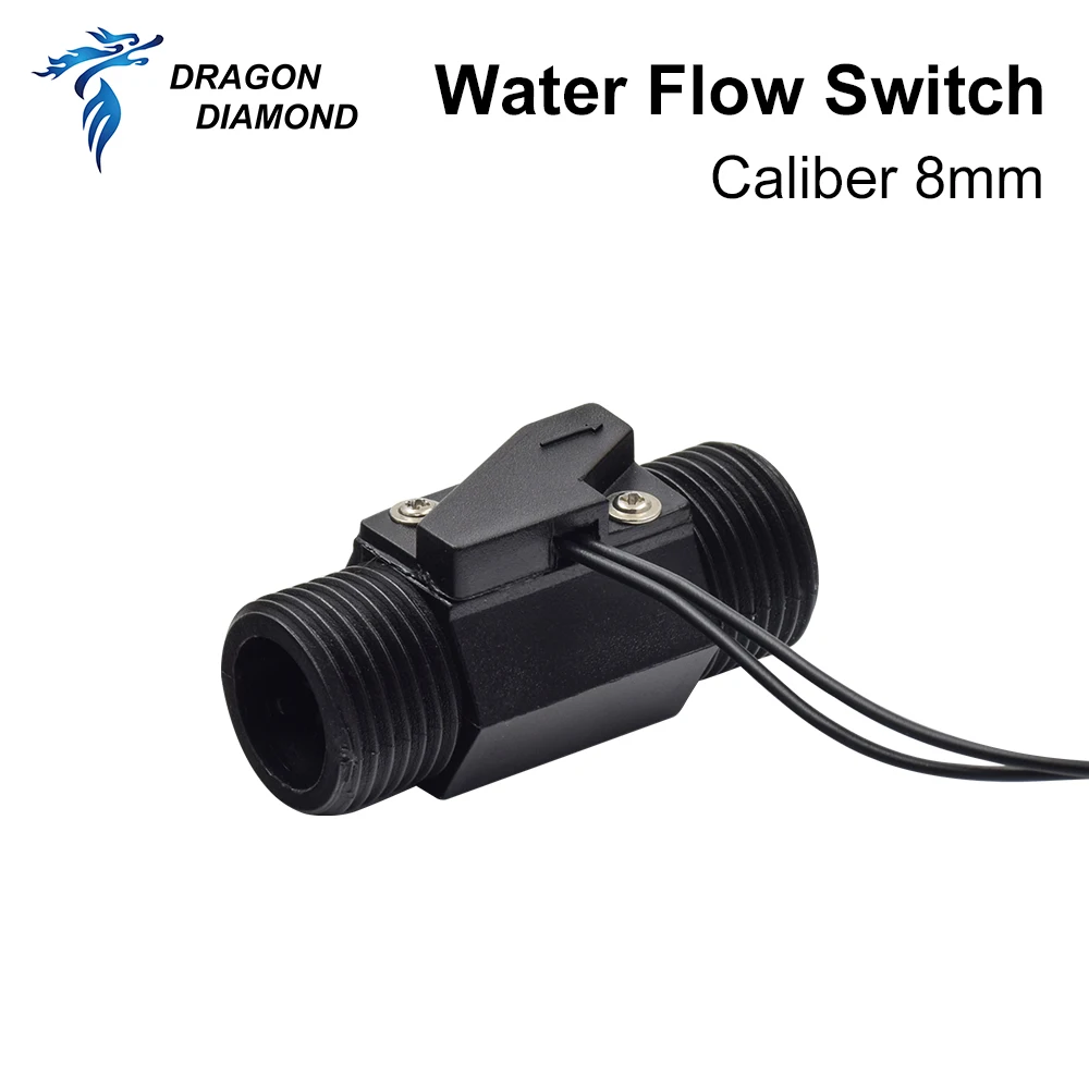 Water Flow Sensor Switch 8mm Nozzle G1/2" Pressure Controller Water Flow Sensor Meter DRAGON DIAMOND