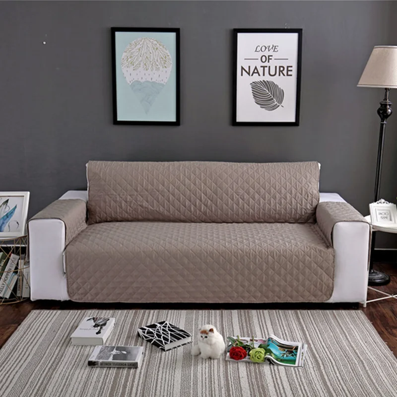 

New Sofa couch Cover coat for dogs Solid color Washable Removable Towel Armrest couch Slipcovers Cats Pets One/Two/Three Seater
