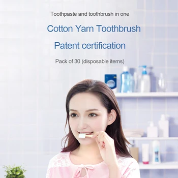 

New 30 sticks One-time Cutton Toothbrush Maternal Authentic Soft Pregnant Gauze Toothbrush Bathroom Single Confined Toothbrush