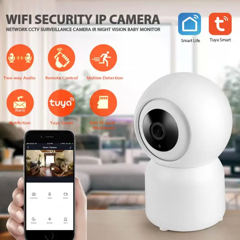 

1080p Wireless IP Camera Surveillance Smart Camera Wifi CCTV Camera Baby Monitor For Home Security Night Vision Monitor
