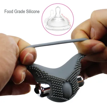 EXVOID Penis Vibrating Ring Delay Ejaculation Bullet Vibrator Clitoris Massager Adult Sex Toys for Men Male Cock Silicone Rings 4