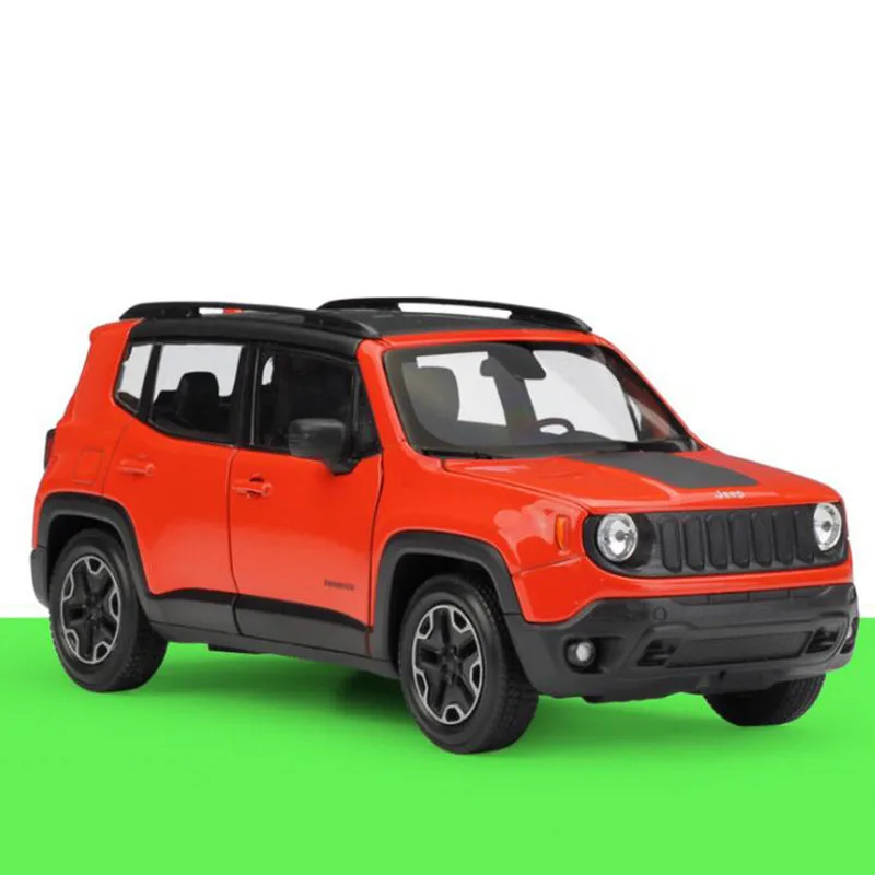 

1:24 Scale 2015 Jeep Renegade Trailhawk City SUV JEEP Cross Country Car Vehicles Diecast Model Car Toy F Kids Gifts Collections