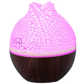 

130ML Ultrasonic Essential Oil Diffuser Flowers USB Air Humidifier Home Office Water Mist Maker Wood Grain Electric Aroma Diffus