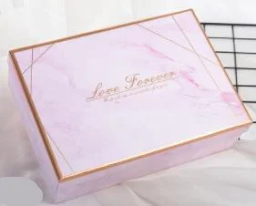 Pink 29x21x9cm EMS 50 шт. Современная Высококачественная крафт-бумажная коробка DIY подарок на свадьбу Коробка прямоугольная коробка для торта конфетная Подарочная коробка Упаковка с лентой - Цвет: Pink 29x21x9cm