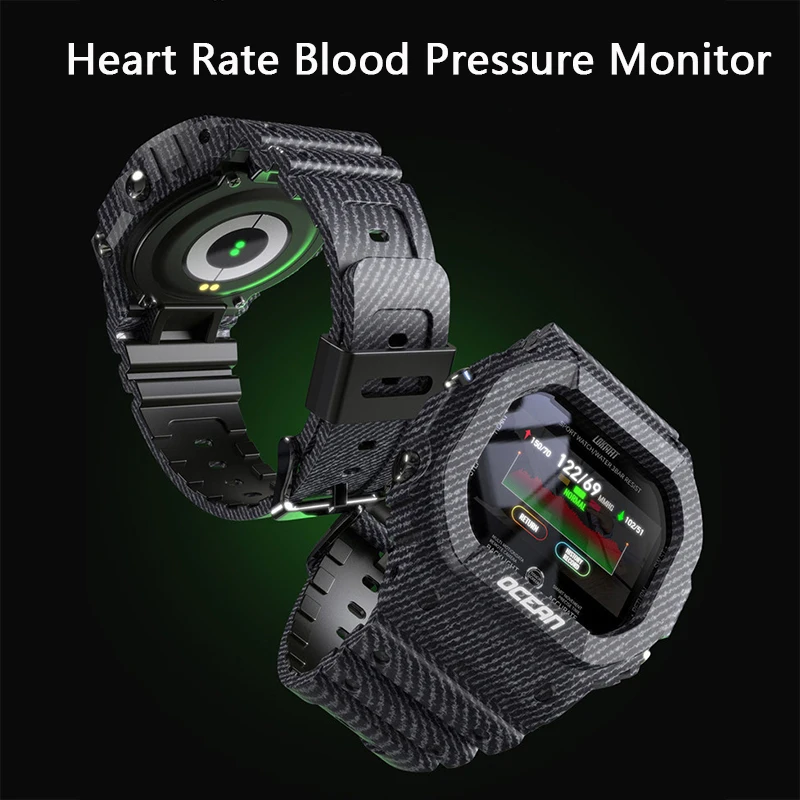 LOKMAT Oceano Camuffamento Militare di Sport Intelligente Orologio Degli  Uomini di Fitness Tracker Messaggio di Misuratore di Pressione Sanguigna  Monitor di Frequenza Cardiaca Smartwatch - AliExpress Consumer Electronics