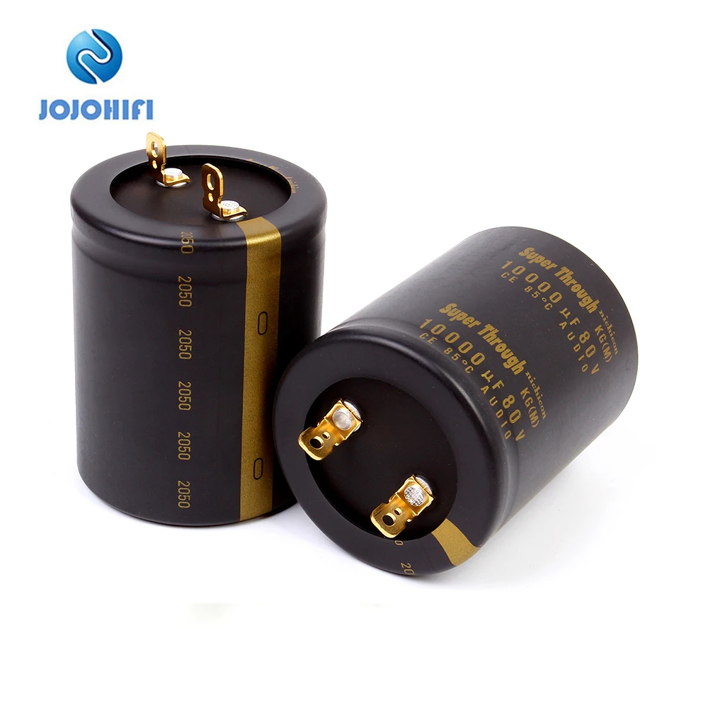 Nichicon 10000UF 80V 63x80mm Type III KG Super Through Pitch 25mm 80V/10000UF Electrolytic Capacitor Gold-plated Copper Feet nichicon 10000uf 80v 63x80mm type iii kg super through pitch 25mm 80v 10000uf electrolytic capacitor gold plated copper feet