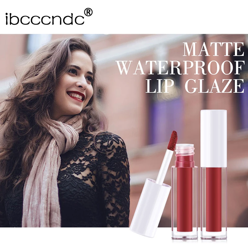 ibcccndc New Kiss Proof Lip Gloss Matte Mist Lipstick Lasting Moisturizing Color SZ01257