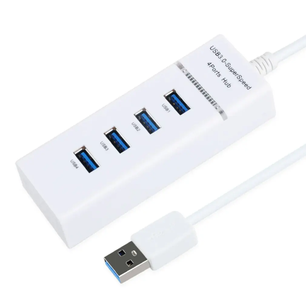 4-портовый концентратор USB 3 0 с зарядкой питания и переключателем разветвитель