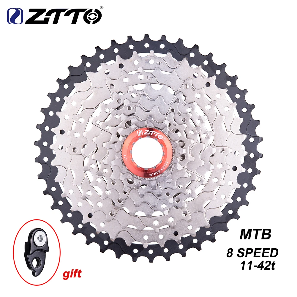 ZTTO MTB 8 Speed 11- 42T Cassette 8s 42t Freewheel Sprocket 8v Mountain Bike Casette Parts For M410 M360 M310 | Спорт и развлечения