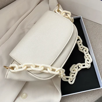

Bags For Women 2020 New Luxury Handbags Fashion Casual Chain Bag Black And White Korean Women's Bag Shoulder Bag Basket Bag