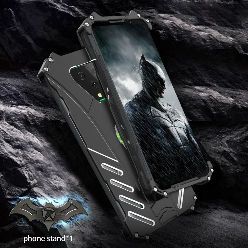 For Xiaomi Black Shark 3 Pro Case R-JUST Batman Luxury Aluminium Metal Case For Black Shark 3 Phone Cover Coque BlackShark 3 pro For Xiaomi Black Shark 3 Pro Case R-JUST Batman Luxury Aluminium Metal Case For Black Shark 3 Phone Cover Coque BlackShark 3 pro