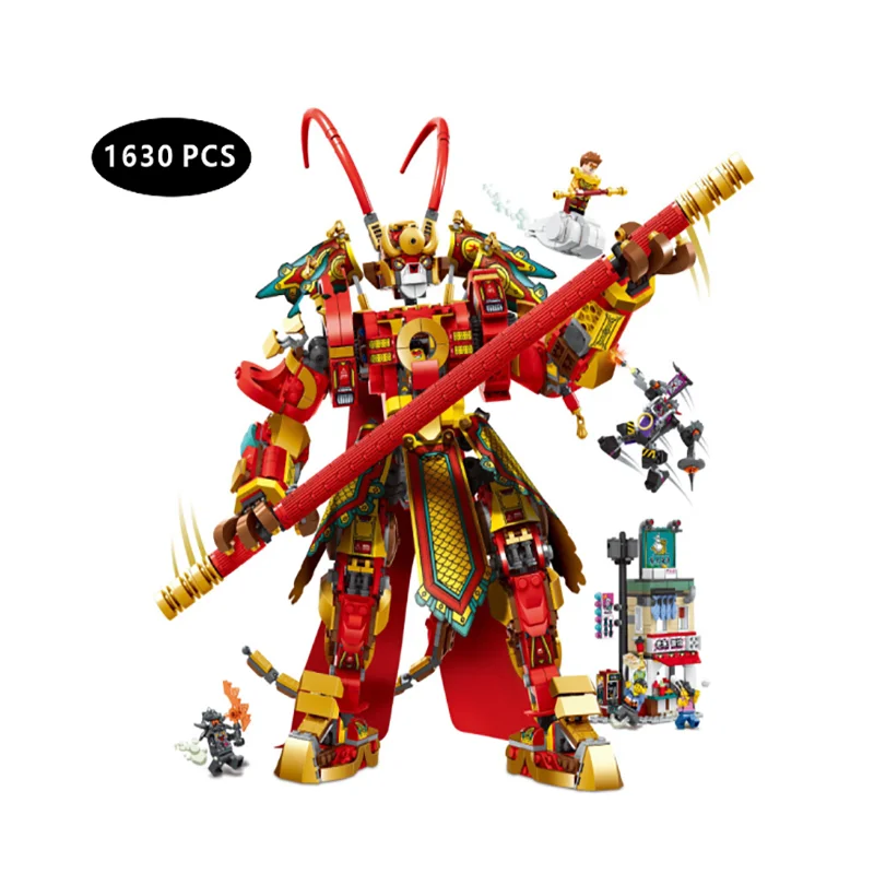

1630PCS New ideas Monkey King Warrior Mech Building Blocks Bricks Compatible Kid DIY toys Birthday Christmas Gift 70001