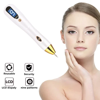 

Portable Skin Tag Removal Tool Kit Beauty Device 9 Modes Adjustable LCD Screen USB Rechargeable Skin Tag Remover