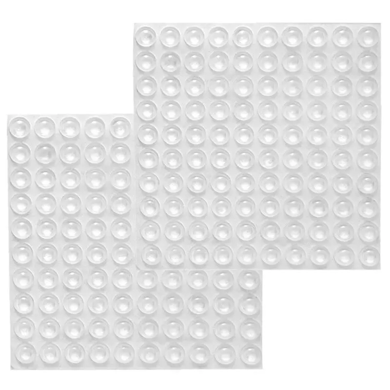 200x Transparent Rubber Feet Adhesive Bumper Pads Self Stick Bumpers Sound Dampening Door Cabinet Buffer Pads, 8*2.5mm
