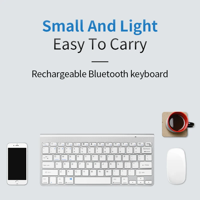 Профессиональная ультратонкая беспроводная клавиатура SANLEPUS Teclado с Bluetooth 3 0 для