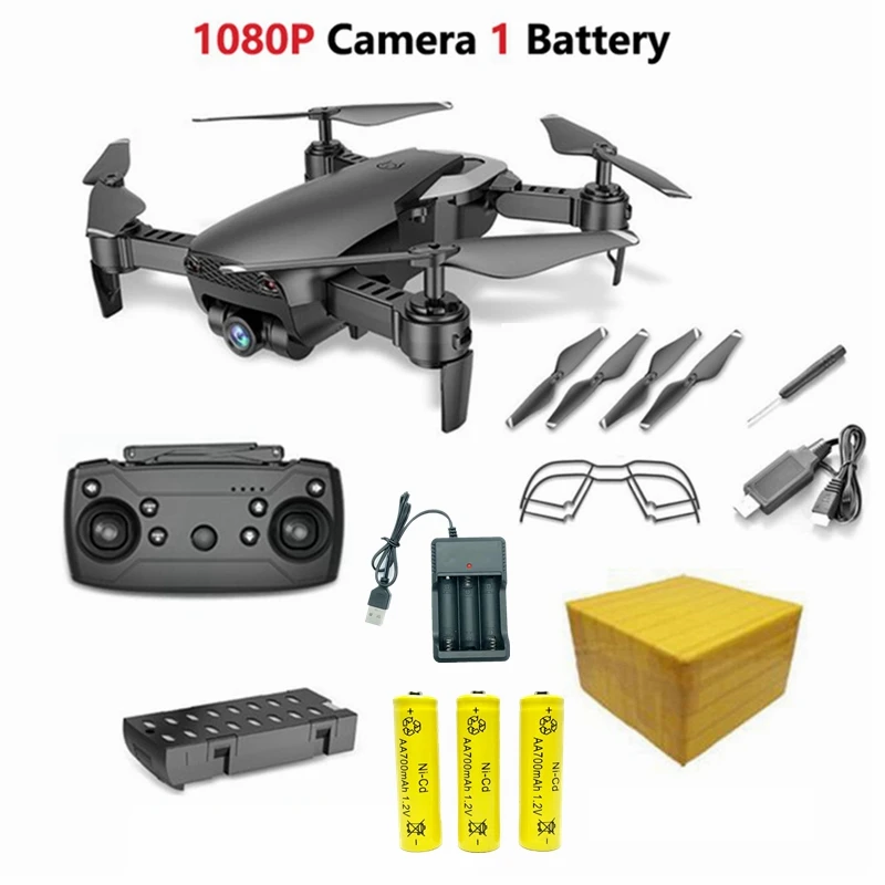 1080P Black 1B FB Дрон SSTI-VSG M69 FPV 4K с широкоугольной WiFi камерой 1080P HD складной Радиоуправляемый мини-Квадрокоптер Вертолет VS VISUO XS809HW E58 - Цвет: 1080P Black 1B FB