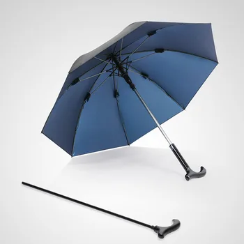 

A Generation of Fat Anti-slip Power Split Old Man Stick Umbrella Multi-functional Outdoor Reinforced Straight Pole Stick Umbrell