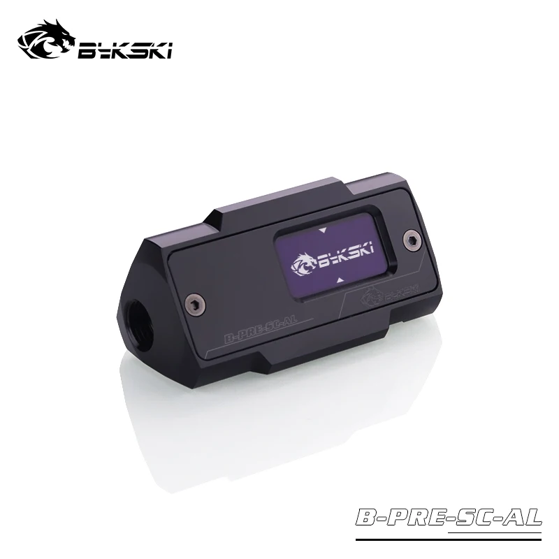 Best Price BYKSKI G1/4'' Radiator Thermometer Pressure Gauges Water Cooler OLED Digital Display Real-time Pressure Monitor Thermometer