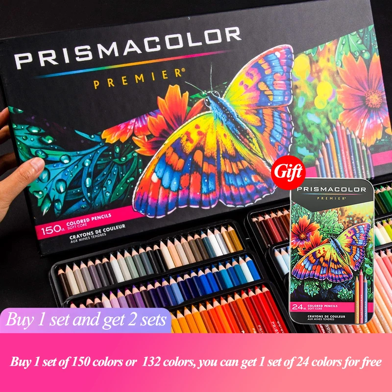 

PRISMACOLOR Professional Oily Colored Pencils 24/36/48/72/132/150 Colors Lapis de cor Colored Pencils Artists Drawing Supplies