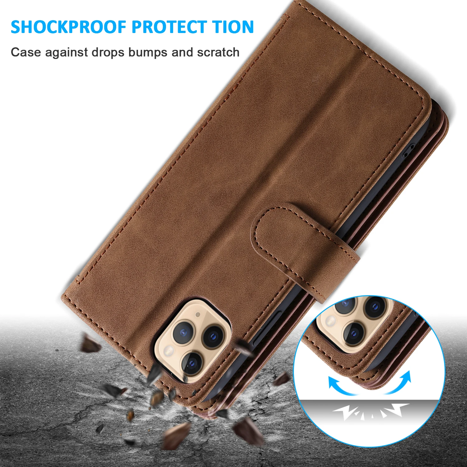 Capa Flip Zipper, Xiaomi 11T, 12X, 13T,