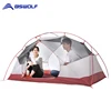 BSWolf Camping tente de pêche ultralégère 2 personnes 20D Nylon tissu imperméable Double couche tente de tourisme pour la randonnée avec tapis gratuit ► Photo 3/6