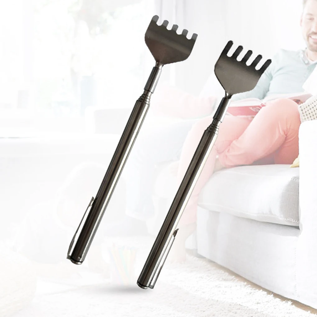 Raspador de espalda telescópico extensible ajustable portátil, herramientas de masaje para