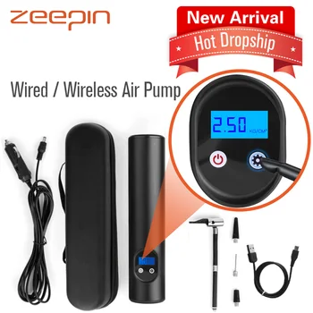 

Portable Wireless Air Pump LCD Display USB Car Compressor 12V Fast Inflating Wired Automobile Compressor 150PSI For Tires Bike