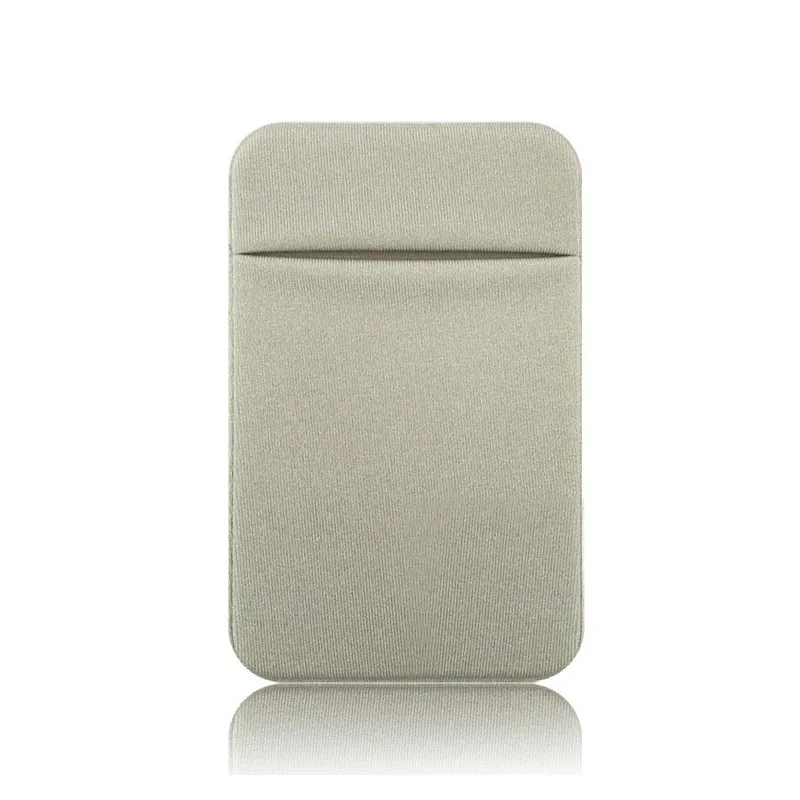 Роскошный Универсальный для задней панели телефона Слот Чехол-портмоне для карточек для iPhone 11 Pro Max XS X 8 7 samsung S9 S10 3M Стикеры силиконовый чехол для телефона - Цвет: Grey