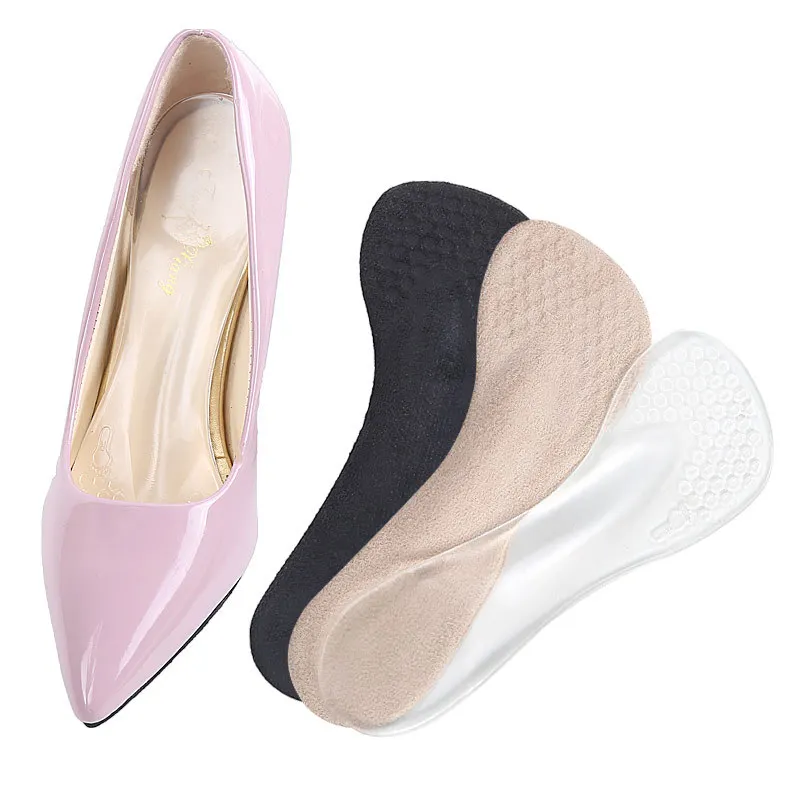 

Women Silicone Gel Insoles Arch Support Orthotic Flatfoot Prevent Foot Cocoon High Heels Shoes Pad Shock Absorption Man Non-Slip