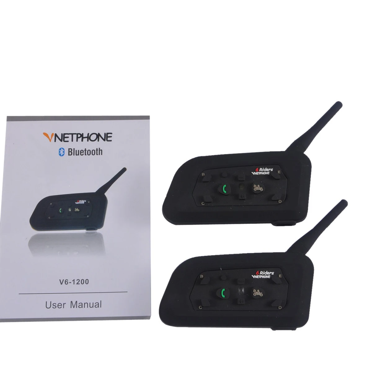 

1pc/2pcs Vnetphone V6C Professional Football Referee Intercom full duplex 1200M Referees headset Wireless BT Intercom Interphone